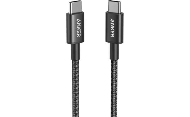 Anker USB-C to USB-C 2.0 cable (3ft/0.9m), High Durability Type C Braided Charging Cable Compatible with All Android Devices And More, Black